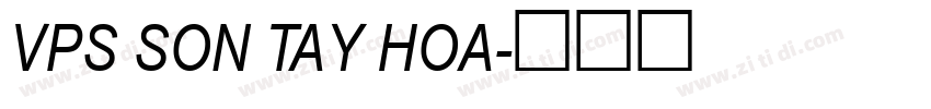 VPS Son Tay Hoa字体转换